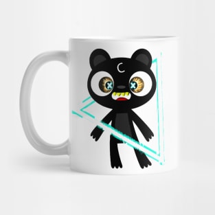 black cat wooo 152 Mug